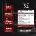 Rich Piana 5% Nutrition FREAK SHOW - Most Powerful INSULIN MIMICKER 180 Capsules - Image 3