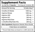 Core Labs X PUMP FORCE Arginine & L-citrulline Blend 90 Caps - Image 2