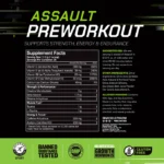 MusclePharm ASSAULT PRE-WORKOUT 30 Scoops (USA VERSION) - Image 2