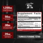 Rich Piana 5% Nutrition Turkesterone 1200 Lean Muscle Builder - Image 2
