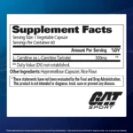 Gat Sport L-CARNITINE 60 Capsules - Image 2